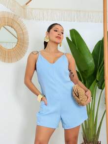Karina's Romper - Màu xanh nhạt - Xem 1