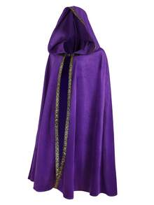 Medieval Cloak With Hood Wizard Cloak Halloween Renaissance Hooded Cape For Man And Women - Multicolor - View 12