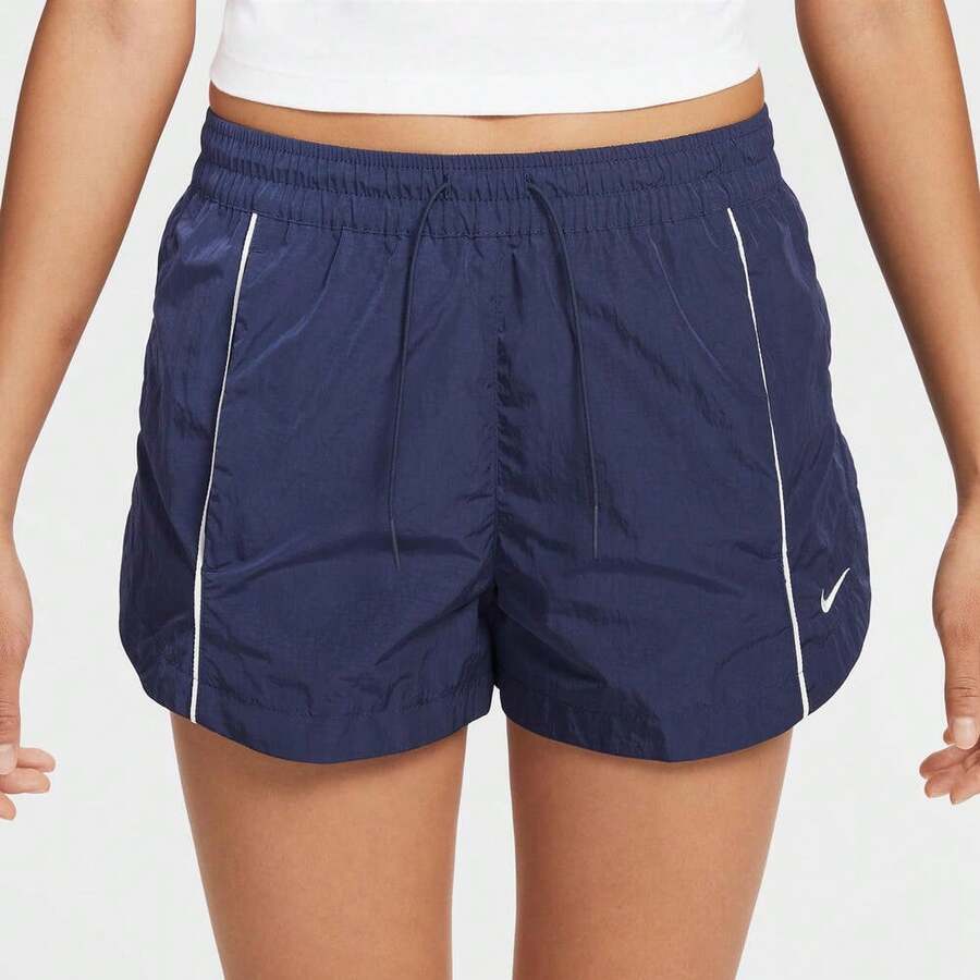 Nike Women's AS W NSW NK WR WVN MR 2IN SH Woven Shorts FV7501-410 - Blue - View 1