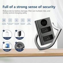 EDEKOY LP-E10 USB双口充电器，兼容佳能EOS Rebel T3、T5、T6、T7、T100、Kiss X50、X70、X80、X90、1100D、1200D、1300D、1500D、2000D、3000D、4000D相机，可替代LC-E10充电器 - 黑色USB-TypeC - 查看 6