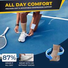 NeoTech Care Adjustable Ankle Support Brace (Gray, Size S, 1 Unit) - Màu be - Xem 11