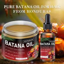 2件組 洪都拉斯 Batana 油 + Batana 護髮油，富含 Batana 油精華，防止頭髮斷裂，修復分叉髮尾，增加髮量，撫平乾燥毛躁髮質，打造亮麗秀髮，護髮產品，髮用精華 - 彩色 - 查看 7