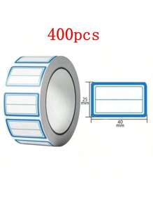 100pcs/Roll Or 200pcs/2Rolls Self-Adhesive Labels, Sticky Notes, Organization Labels, Waterproof Stickers, Hand-Written Name Tags