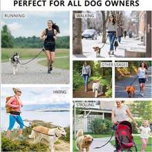1 Pc Sports Waist Bag Leash High Elastic Anti Impact Tactical Waist For Outdoor Running Walking Dog Leash Pet Supplies