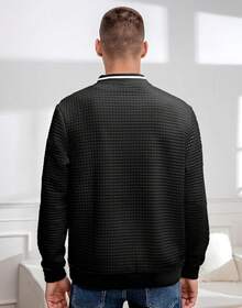 Mens Casual Lightweight CoatChristmas MQ4K - 黑色 - 查看 11