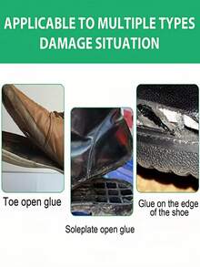 JUE FISH Superklej do naprawy obuwia, uniwersalny klej do butów, skóry, toreb, sof, wodoodporny, szybkoschnący, elastyczny, wygodny i łatwy w użyciu - Wielokolorowe - Zobacz 10