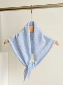 1pc Women Solid Color Triangular Wool Blend Women Scarf, Knitted Warm Decorative Elegant Retro Style Scarf, Suitable For Outdoor Travel, Spring, Autumn, Winter, Snow Season Women Winter Scarves For Dress - Multicolor - View 15