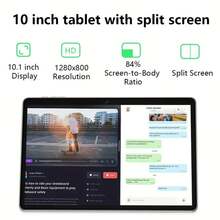 Tablet 10 Inch Android Tablets, Android 13 Tablet, 6(2+4)GB RAM Quad Core Processor 32GB Storage Tablet Computer, GPS, FM, GMS Certification, IPS HD Screen, 6000mAh Long Battery Life - Màu xanh lam - Xem 3