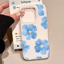 1pc Creative Acrylic Personalized Pattern White Light IMD Shockproof Phone Case Suitable For IPhone 16 15 14 13 12 11 Pro Max, Apple Protective Cover, Fashion Unisex Phone Accessories, Colorful Painting