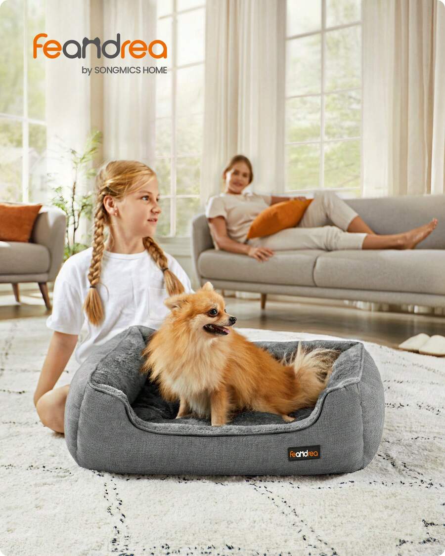 Feandrea Pet Bed & Crate Mat - 淺灰色 - 查看 1