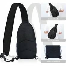 Sling-Bag Crossbody-Bag Women-Men Backpack-Daypack - Hiking Chest Travel With Water Bottle Pocket Portable Hiking Daypacks For Women Black