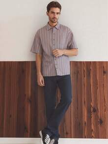 DG XUNLIN MODA 2025Lavar los bolsillos de jeans delgados y rectos de los hombres de ocio empresarial de color negro, gris y sólido con agua, - Negro - Ver 4