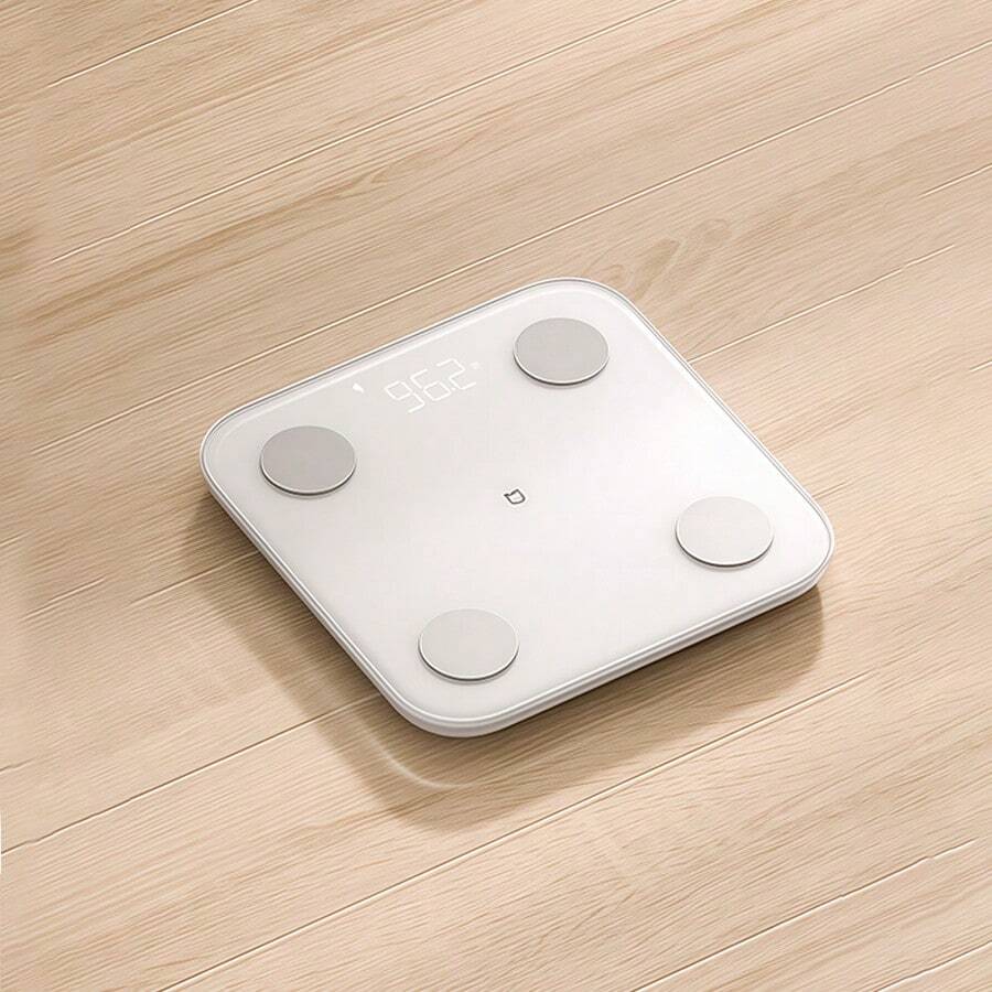 Xiaomi S400 Body Fat Scale Dual-Frequency Precision Measurement Technology Simple And Classic Design Large Non-Slip Feet Two-Color Optional Home Health Management Expert White - White - View 1
