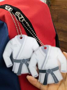 Décoration d'arts martiaux personnalisée, ornements acryliques de taekwondo, breloques de sac personnalisées, porte-clés personnalisés avec nom, porte-clés pour femmes/hommes, décoration de voiture, taekwondo, judo, jujitsu, accessoires, pendentif acrylique imprimé recto, Saint-Valentin, anniversaire, Halloween, chambre à coucher, quotidien, garçon, fille, famille, père, mère, accessoires vestimentaires, automne chic, petit ami, petite amie, famille, amis, bibelots - Modèle A - Voir 6