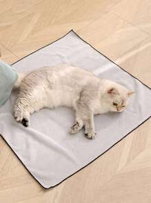 1 pièce Sac de contention pour toilettage de chat, Enveloppe d'emmaillotage auto-adhésive multifonctionnelle pour chat, Fournitures de toilettage de chat avec imprimé de dessin animé mignon, Contention de chat pour le calme, Durable et confortable pour la coupe des ongles, l'alimentation, le brossage des dents, le nettoyage des oreilles, le rasage des poils des pattes, polyvalent et portable pour les soins du chat