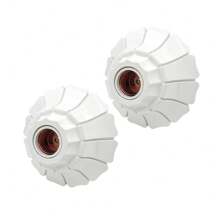 CILIA 1/2/4pcs,Lamp Bulb Socket, E26/E27 ,Screw Light Shade,Textured Roundness Petal Embossed Ceiling Bulb Fixing Holder, For Home