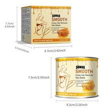 1Pc 150g SMOOTH ULTRA SENSITIVE ZINC OXIDE WAX Semoves Short-Stubborn Hair Mild And Non Irritating Hair Removal Lazy People Can Also Easily Get Started - 黃色 - 查看 6