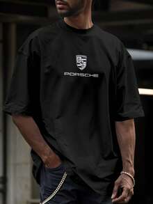 Oversized Streetwear T-Shirt 911 GT3 RS Luxury Automotive Sports REF 7253 VEST NERD - màu đen - Xem 4