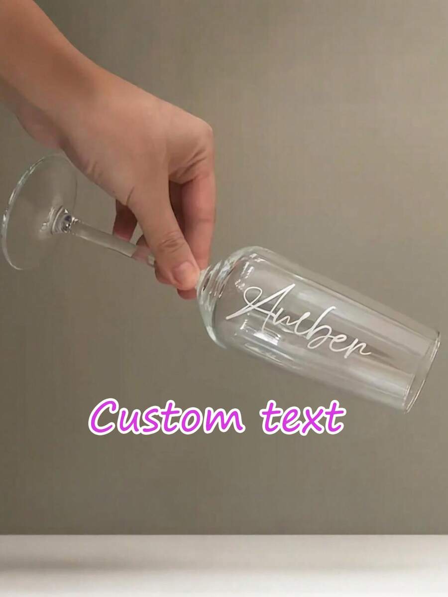1 Stück individuell gestaltbarer Glasaufkleber, personalisierte Hochzeitsdekoration, Brautjungfern Antrag Geschenkbox Namensaufkleber, Kalligraphie-Schrift, geeignet für Hochzeitsfeier Dekoration, individueller Namensaufkleber, Weinglas Deckel Dekoration Namensaufkleber. Namensaufkleber für Hochzeit, Abschlussfeier, Sommerfest Dekoration.