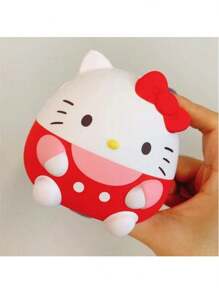 Sanrio 6cm创意三丽鸥Hello Kitty慢回弹减压玩具My Melody肉桂卷布丁狗Kuromi卡通人物PVC回弹玩具减压公仔办公室减压疗愈创意捏捏音乐礼物奖品情人节礼物