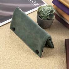 1pc Multifunctional Cigarette Case, Suitable For Daily Use, With Zipper Closure And Tri-Fold Design, Suitable For Men And Women As A Storage Box, Provides Multiple Colors Including Purple And Light Beige, Makes A Great Christmas And New Year Gift