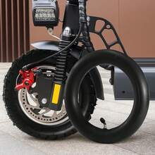 2Pack Electric Scooter Tyre 10 Inch Tube Outer Tire&Inner Scooter Solid Front And Rear Whee Tire Rubber Honeycomb Tyre - Black - View 3