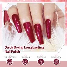 10ml Nude Pink Nail Polish Set 6 Colors Brown Red Purple All Seasons Neutral Color Quick Dry Nail Polish Set For Women Salon DIY Nail Art - OPE-6NP-KIT5-0 - 查看 5
