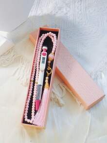 1支春柳枝串珠 | 中式禅宗计数珠，便携式悬挂配件，用于念诵咒语 - 彩色 - 查看 13