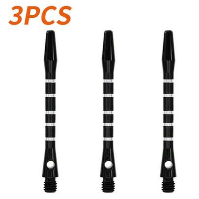 3PCS Black Aluminium Metal Dart Stems Shafts Long 5.2cm