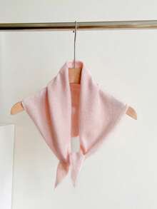 1pc Women Solid Color Triangular Wool Blend Women Scarf, Knitted Warm Decorative Elegant Retro Style Scarf, Suitable For Outdoor Travel, Spring, Autumn, Winter, Snow Season Women Winter Scarves For Dress - Multicolor - View 19