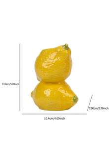 1 件现代简约创意水果形陶瓷烛台、桌面装饰、摄影道具、礼物 - 彩色 - 查看 11