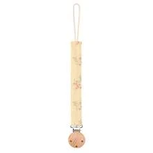 1pc Pacifier Chain With Printed Floral & Geometric Pattern, Fashion Baby Pacifier Clip Holder, Wooden 3-Hole Pacifier Clip, Suitable For Baby Boys And Girls, Daily Use Gift - Multicolor - View 13