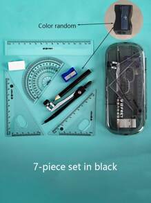 1pc Multifunctional Compass Set Geometry Tool, Used For Students And Professionals' Drawing Measurement And School Supplies, Painting, Architecture, Engineer Supplies, School Supplies, Back To School, Gifts (Pink, Blue, Yellow)