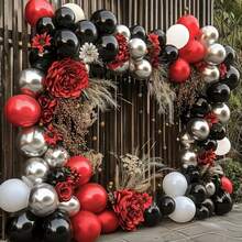 Multi Color Latex Balloon Kit, Birthday Parties, Weddings, Gender Revealing, Christmas, Holiday Celebrations, Easter, Anniversaries, Thanksgiving, Room Decor Items - Multicolor - View 4