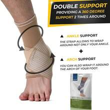NeoTech Care Adjustable Ankle Support Brace (Gray, Size S, 1 Unit) - Màu be - Xem 5