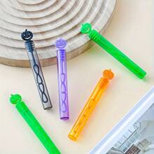 24/12pcs Halloween Pumpkin Bubble Wands, Convenient Test Tube Empty Bubble Wands, No Liquid Included, Mini Plastic Party Favors - Suitable For Halloween Party, Birthday Party, Multi-Pack Party Favors, Party Favor Fillers, Random Colors
