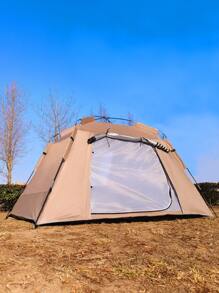 1 件可折叠便携式露营帐篷，易于安装和拆卸，防紫外线，防水，防蚊，紧凑的存储尺寸，方便携带，可容纳 2-4 人，大尺寸，多色，厚面料，适合过夜、户外野餐、遮阳、徒步旅行