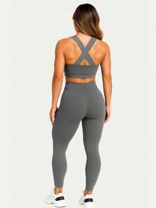 Women Sports Sets - Grey - View 3