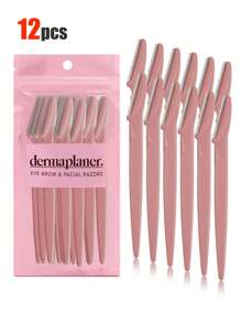 30 piezas. Set de recortador de cejas, recortador de cejas, recortador de cejas de mango largo, herramienta de belleza, utilizado para recortar las cejas, afeitadora, herramienta de exfoliación de precisión recortador de cejas, hoja de afeitadora facial, hoja de recortador de cejas y afeitadora con cubierta protectora, utilizado para eliminar el vello facial y corporal, adecuado para viajes, adecuado tanto para hombres como para mujeres. 1/3/6/12/24 piezas.