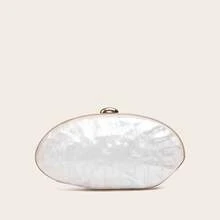 YYW Acrylic Purses And Handbags For Women Multicolor Perspex Clutch Banquet Evening Crossbody Handbag,For Parties, Dances, Weddings, And Banquets,Christmas, Halloween, Labor Day Gifts For Women Women's Handbags - 白色 - 查看 2