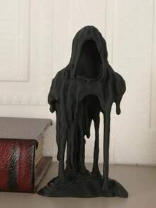 1pc Unique Melting Grim Reaper Statue - Gothic Art Plastic Sculpture, Suitable For Home And Office Decor, Multi-Functional Indoor/Outdoor Use, Great For Halloween And More Holidays, No Power Needed, Gothic Home Decor Halloween Decor Room Decor - Multicolor - View 2