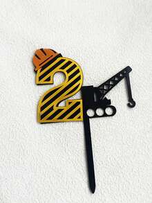 طقم تزيين كعكة رقمي - تصميم مركبة بناء - ديكور حفلة عيد الميلاد - طبعات كب كيك ذات موضوع البناء لحفلات الاستحمام وأعياد الميلاد وحفلات الكشف عن الجنس - ديكور كعكة مثالي لمناسبات العطلات العالمية