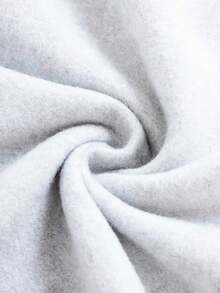 Women's Casual Letter Print Oversized Pullover Sports Sweatshirt, Loose Fit Crew Neck Long Sleeve Sweatshirt, Fall For Airport, Back To School - Light Grey - View 4