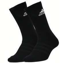 Adidas 1 双男女通用高帮运动袜，适合跑步、篮球、踝袜 [XS] 建议鞋码：34-36/21-22cm [S] 建议鞋码：35-38/21-23.5cm [M] 建议鞋码：39-42/24-26cm [L] 建议鞋码：43-46/26.5-28.5cm - 黑色 - 查看 5