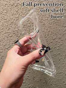 1pc Minimalist Portrait, Date, Name & Text Customized Full Coverage Silicone Lens Protection Phone Case Compatible With IPhone 16, 15, 14, 13, 12, 11 Pro Max