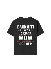 Tween Boy Casual Graphic Print Crew Neck Short Sleeve T-Shirt, Summer Top - Black - View 5