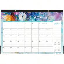 2025-2026 Desk Calendar - Large Desk Calendar 2025-2026,  17" X 12",  July 2025 – December 2026,  Corner Protectors,  Hanging Holes,  Desk/Wall Calendar For Planning And Organizing - 彩色 - 查看 2