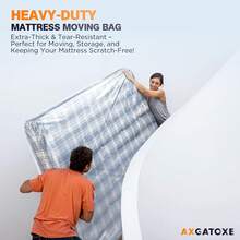 Plastic Mattress Bag For Moving Storage, Waterproof Mattress Cover, Mattress Protector For Moving Supplies - King Size (1.5MIL) - 1,5 triệu - Xem 7