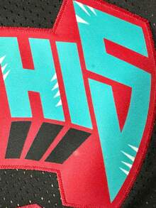 Men's Embroidered Basketball Jersey 12 Black Casual Sleeveless Vest V-Neck T-Shirt Party Sports Top - Black - View 4