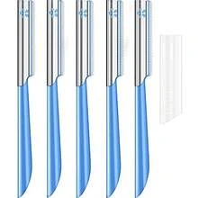 Face Razor Women Facial Razor For Hair Removal Dermaplaning Tool Peach Fuzz Mer Fine Hair Remover Eyebrow Razors And Dermaplane Face Shavers Women's Exfoliating For Sensitive Skin Ential Travel - as pic - View 1